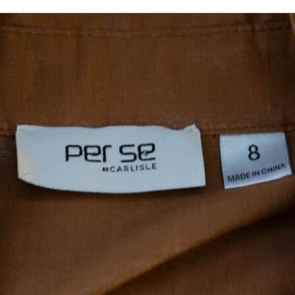 Per Se Italian Shimmer Linen Blouse Ladies Pre- Loved Size Ladies 8 - Picture 5 of 10